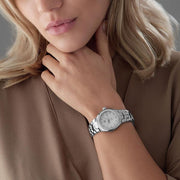 Tag Heuer Link Quartz Diamonds Mother of Pearl Dial Silver Steel Strap Watch for Women - WBC1316.BA0600