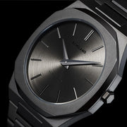 D1 Milano Ultra Thin Anthracite Gray Dial Gray Steel Strap Watch for Men - D1-UTBJ22