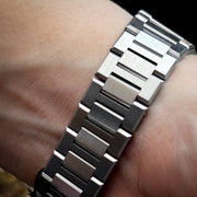 D1 Milano Ultra Thin Black Dial Silver Steel Strap Watch for Men - D1-UTBJ14