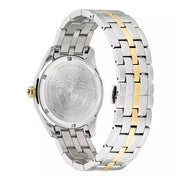 Versace Greca Time Quartz Green Dial Two Tone Steel Strap Watch For Men - VE3K00422