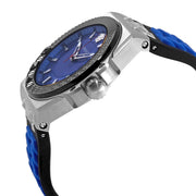 Versace Chain Reaction Blue Dial Two Tone Leather Strap Watch for Men - VEDY00119