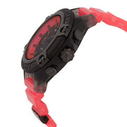 Versace Icon Active Chronograph Black Dial Pink Rubber Strap Watch For Men - VEZ700221