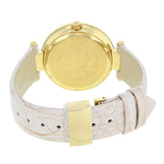 Versace Olympo Quartz White Dial Beige Leather Strap Watch for Women - VAN050016