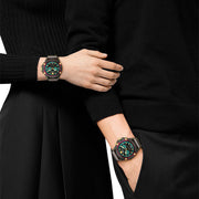 Versace Icon Active Chronograph Black Dial Black Siliconen Strap Unisex Watch - VE8P00224