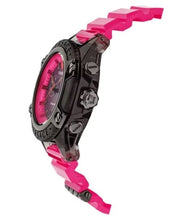 Versace Icon Active Chronograph Black Dial Pink Rubber Strap Watch For Men - VEZ700221