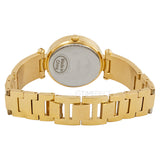 Guess Muse Crystals White Dial Rose Gold Steel Strap Watch For Women - W1008L2