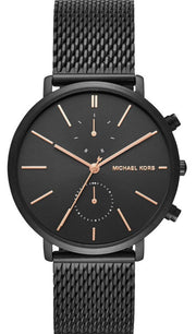 Michael Kors Jaryn Black Dial Black Stainless Steel Strap Watch for Men - MK8504