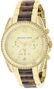 Michael Kors Blair Gold Dial Two Tone Steel Strap Watch for Women - MK6094