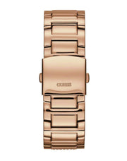 Guess Frontier Chronograph Crystals Rose Gold Dial Rose Gold Steel Strap Watch for Men - W0799G3