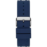 Guess Octane Chronograph Black Dial Blue Rubber Strap Watch For Men - W1047G2