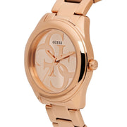 Guess G-Twist Rose Gold Dial Rose Gold Steel Strap Watch for Women - W1082L3