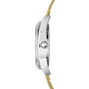 Guess Whisper Silver Dial Gold Mesh Bracelet Watch for Women - W1084L2