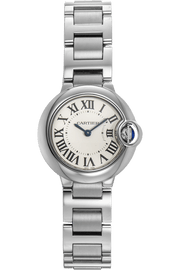 Cartier Ballon Bleu De Cartier White Dial Silver Steel Strap Watch for Women - W69010Z4