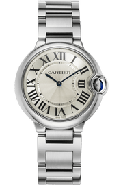 Cartier Ballon Bleu De Cartier Silver Dial Silver Steel Strap Watch for Women - W69011Z4