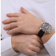 Emporio Armani Diver Chronograph Brown Dial Brown Leather Strap Watch For Men - AR11486