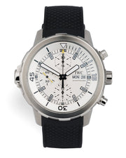 IWC Aquatimer Chronograph White Dial Black Rubber Strap Watch for Men - IW376801