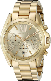 Michael Kors Bradshaw Gold Dial Gold Steel Strap Watch for Women - MK5605