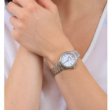 Emporio Armani Mia Quartz Mother of Pearl Dial Two Tone Steel Strap Watch For Women - AR11524