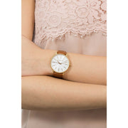 Michael Kors Pyper Quartz Silver Dial Brown Leather Watch For Women - MK2740