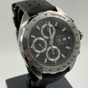 Tag Heuer Formula 1 Calibre 16 Black Dial Black Leather Strap Watch for Men - CAZ2010.FT8024