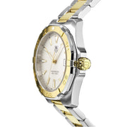 Tag Heuer Aquaracer Quartz White Dial Two Tone Steel Strap Watch for Men - WAY1120.BB0930