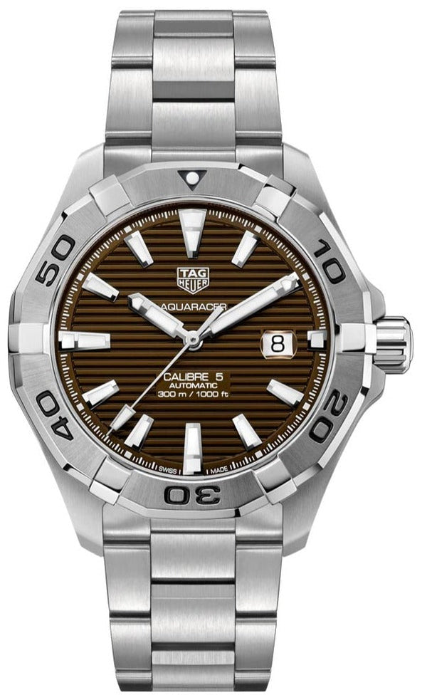 Tag Heuer Aquaracer Sunray Brown Dial Watch for Men - WAY2018.BA0927