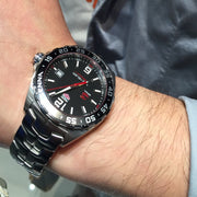 Tag Heuer Formula 1 Senna Limited Edition Black Dial Silver Steel Strap Watch for Men - WAZ1012.BA0883