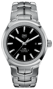 Tag Heuer Link Quartz Black Dial Silver Steel Strap Watch for Women - WBC2110.BA0603