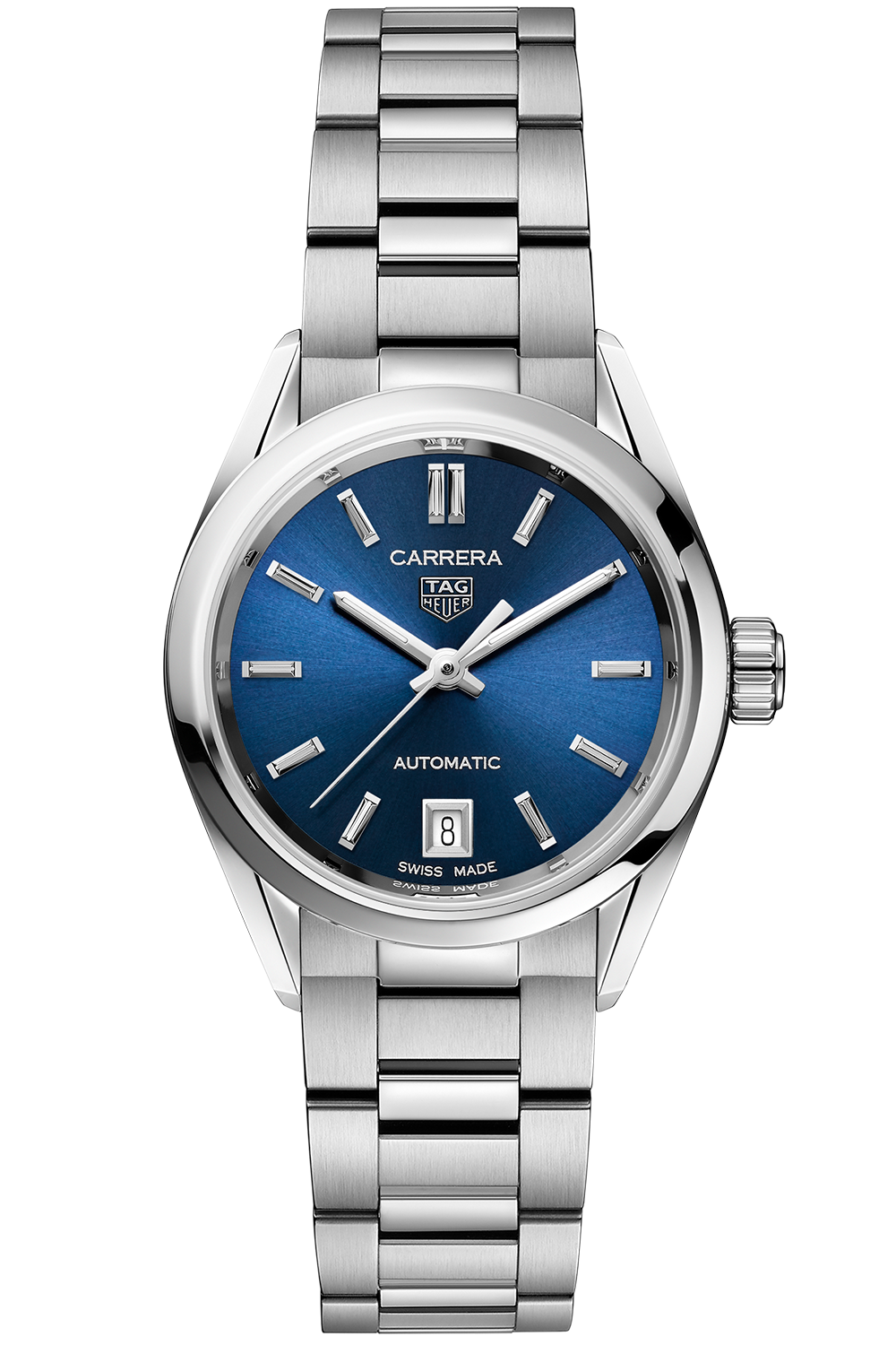 Tag Heuer Carrera Blue Dial Silver Steel Strap Watch for Women - WBN2411.BA0621