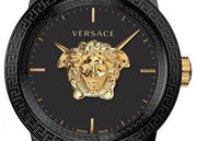 Versace Palazzo Empire Black Dial Two Tone Steel Strap Watch for Men - VERD01119
