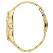 Guess Queen Quartz Gold Dial Gold Steel Strap Watch For Men - GW0497G2