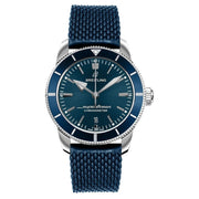 Breitling Superocean Heritage II B20 44mm Blue Dial Blue Rubber Strap Mens Watch - AB2030161C1S1