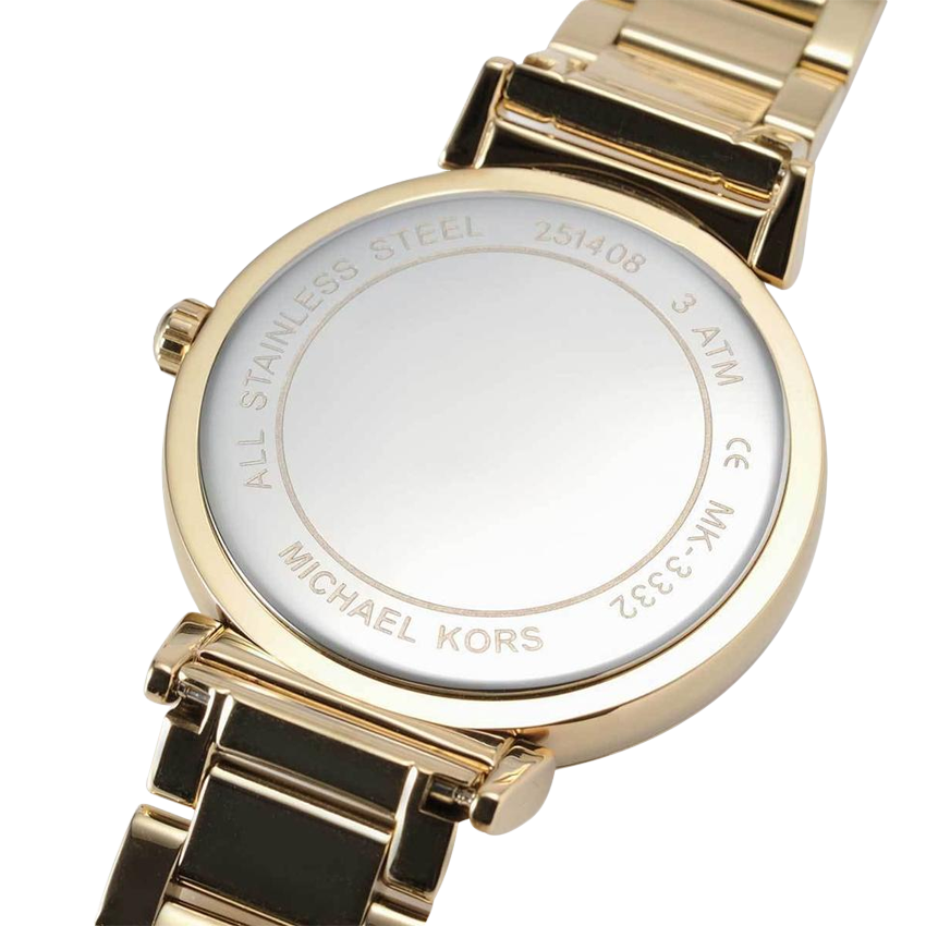 Michael Kors Catlin Mother of Pearl Dial Gold Steel Strap Watch Michael Kors Catlin Mother of Pearl Dial Gold Steel Strap Watch