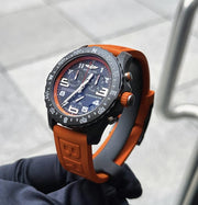 Breitling Endurance Pro Black Dial Orange Rubber Strap Watch for Men - X82310A51B1S1