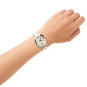 Gucci GG2570 White Dial Silver Steel Strap Watch For Women - YA142502