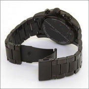 Marc Jacobs Larry Chronograph Black Dial Black Steel Strap Watch for Men - MBM5032