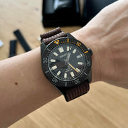 Seiko Prospex Black Series 1965 Limited Edition Black Dial Brown NATO Strap Watch For Men - SPB253J1