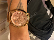 Michael Kors Cooper Rose Gold Rose Gold Steel Strap Watch for Women - MK6275
