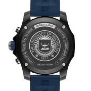 Breitling Endurance Pro University Black Dial Blue Rubber Strap Watch for Men - X823101C1B1S1