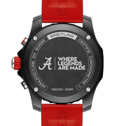 Breitling Endurance Pro The University of Alabama Black Dial Red Rubber Strap Watch for Men - X823102C1B1S1