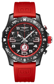 Breitling Endurance Pro The University of Alabama Black Dial Red Rubber Strap Watch for Men - X823102C1B1S1