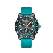 Breitling Endurance Pro Ironman 70.3 World Championship Grey Dial Turquoise Rubber Strap Watch for Men - X823105C1M1S1