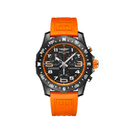 Breitling Endurance Pro Black Dial Orange Rubber Strap Watch for Men - X82310A51B1S1