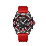 Breitling Endurance Pro Black Dial Red Rubber Strap Watch for Men - X82310D91B1S1