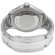 Breitling Superocean Automatic 44mm Black Dial Silver Steel Strap Watch for for Men - A17376211B1A1
