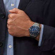 Breitling Superocean 44mm Special Blue Dial Silver Steel Strap Watch for Men - Y17393161C1A1