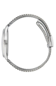 Gucci G-Timeless Mother of Pearl Dial Silver Mesh Bracelet Watch For Women - YA1264040