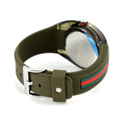 Gucci Sync XXL Quartz Brown Dial Brown Leather Strap Watch For Men - YA137106