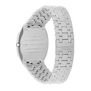 Gucci 25H Quartz Silver Dial Silver Steel Strap Unisex Watch - YA163407