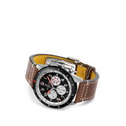 Breitling Super Avi B04 Chronograph GMT 46 Mosquito Black Dial Brown Leather Strap Watch for Men - YB04451A1B1X1